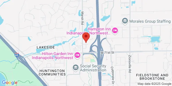 Map of 7151 Marsh Rd Ste 100 Indianapolis, IN 46278