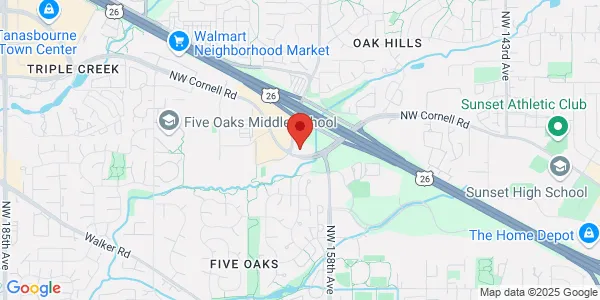 Map of 1500 NW Bethany Blvd Ste 100 Beaverton, OR 97006