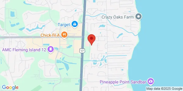 Map of 1680 Eagle Harbor Pkwy Suite- C Fleming Island, FL 32003