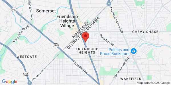 Map of 5225 Wisconsin Ave NW Washington, DC 20015