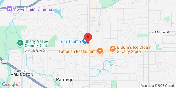 Map of 1300 S Bowen Rd Ste A Arlington, TX 76013