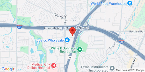 Map of 12801 N Central Expy Ste 350 Dallas, TX 75243