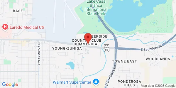 Map of 4202 E Saunders St Laredo, TX 78041