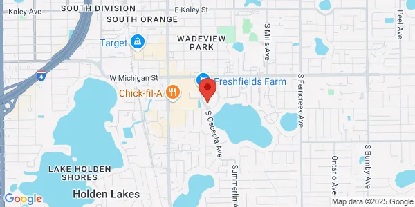 Map of 2881 Delaney Ave Ste C Orlando, FL 32806
