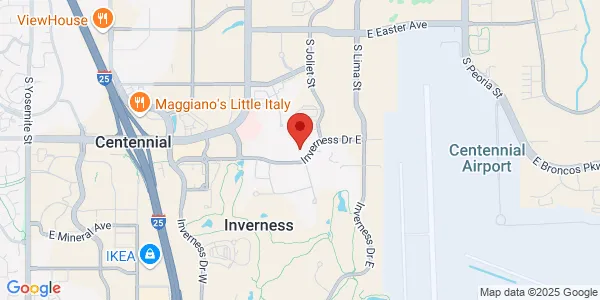 Map of 99 Inverness Dr E Englewood, CO 80112