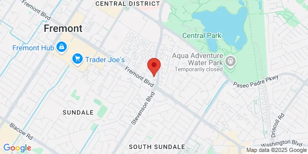 Map of 3909 Stevenson Blvd Ste D Fremont, CA 94538