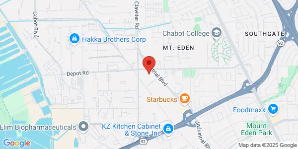 Map of 25001 Industrial Blvd Hayward, CA 94545