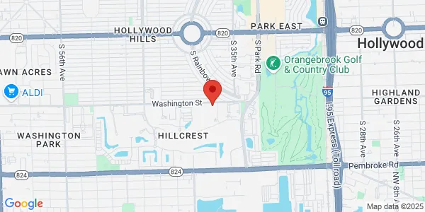Map of 3700 Washington St Ste 404 Hollywood, FL 33021