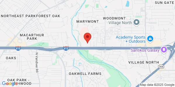 Map of 8527 Village Dr Suites 103 & 104 San Antonio, TX 78217