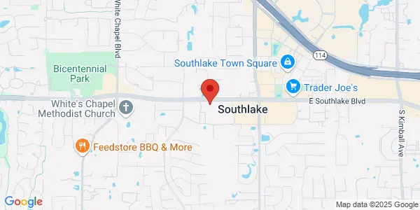 Map of 801 E Southlake Blvd Southlake, TX 76092