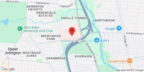 Map of 3525 Olentangy River Rd Ste 5360 Columbus, OH 43214
