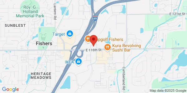 Map of 9690 E 116th St Fishers, IN 46037
