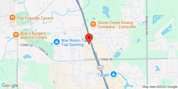 Map of 10830 N Michigan Rd Zionsville, IN 46077