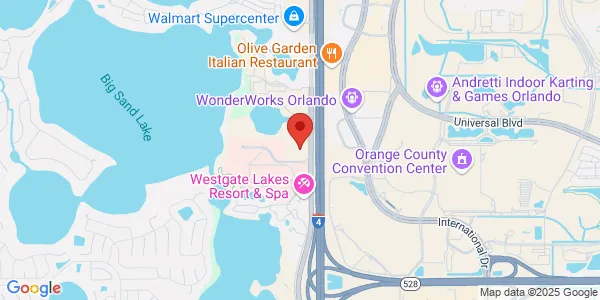 Map of 9350 Turkey Lake Rd Orlando, FL 32819
