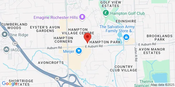 Map of 215 E Auburn Rd Rochester Hills, MI 48307