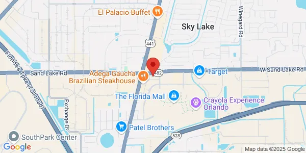 Map of 1650 Sand Lake Rd Ste 105 Orlando, FL 32809