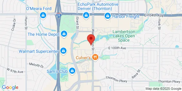 Map of 10001 Washington St Denver, CO 80229