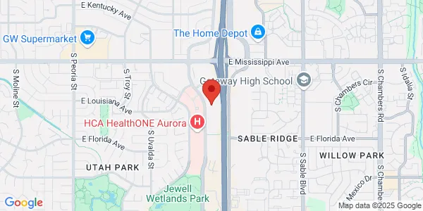 Map of 1360 S Potomac St Aurora, CO 80012
