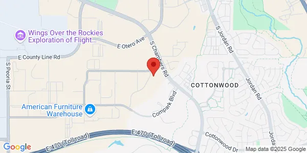 Map of 8401 S Chambers Rd Ste H -101 Parker, CO 80134