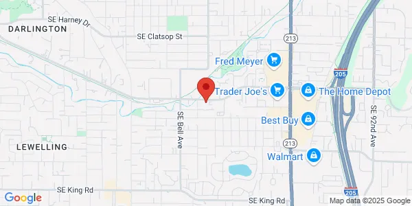 Map of 7200 SE Johnson Creek Blvd Portland, OR 97206