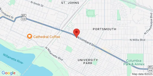 Map of 6110 N Lombard St Portland, OR 97203