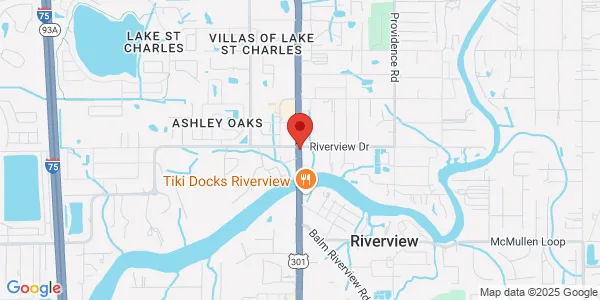 Map of 7239 US Hwy 301 Riverview, FL 33578