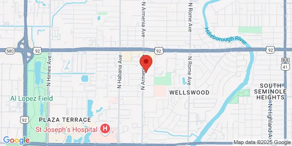 Map of 5107 N Armenia Ave Tampa, FL 33603