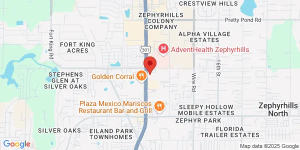 Map of 6900 Gall Blvd Zephyrhills, FL 33542
