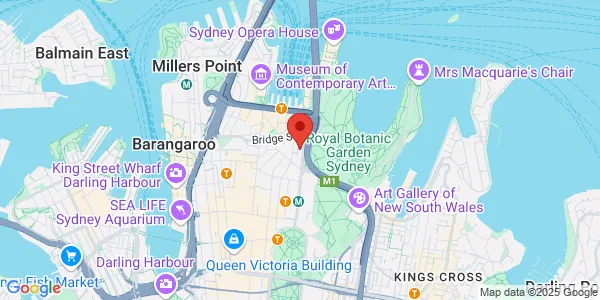 Map of 135 Macquarie St Suite 2 Sydney New South Wales 2000 Australia