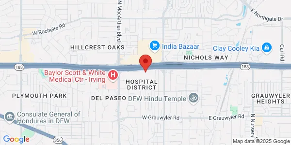 Map of 800 W Airport Fwy Ste 100 Irving, TX 75062
