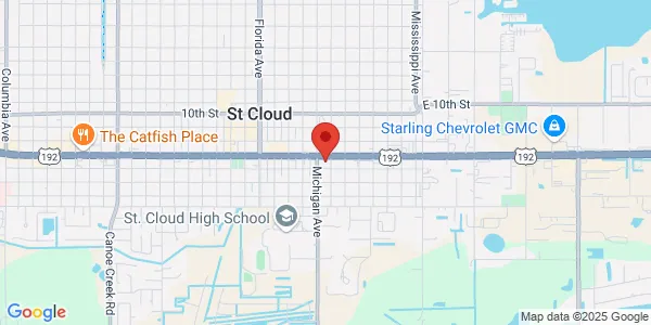 Map of 1308 Virginia Ave Saint Cloud, FL 34769