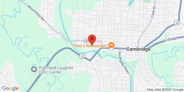 Map of 319 Wheeling Ave Cambridge, OH 43725