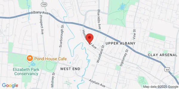 Map of 333 Homestead Ave Hartford, CT 06112