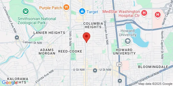 Map of 2523 14th St NW Washington, DC 20009