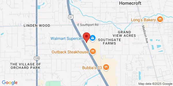 Map of 7225 US-31 G Indianapolis, IN 46227