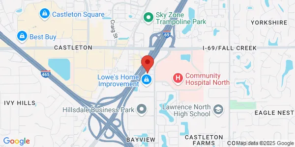 Map of 8060 Shadeland Ave Ste B Indianapolis, IN 46250