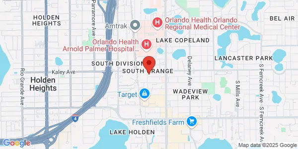 Map of 88 W Kaley St Orlando, FL 32806