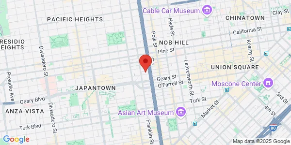 Map of 1 Daniel Burnham Ct Ste 205C San Francisco, CA 94109