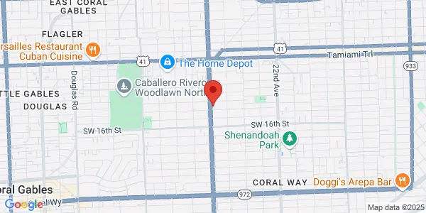 Map of 1313 SW 27th Ave Miami, FL 33145