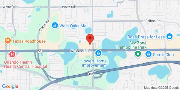Map of 8849 W Colonial Dr Colonial Dr Ocoee, FL 34761