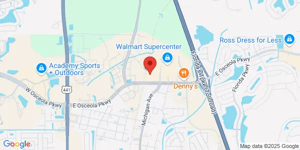 Map of 1307 E Osceola Pkwy Kissimmee, FL 34744