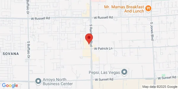 Map of 6045 S Rainbow Blvd Ste A Las Vegas, NV 89118