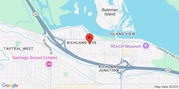 Map of 1341 Spaulding Ave Richland, WA 99352