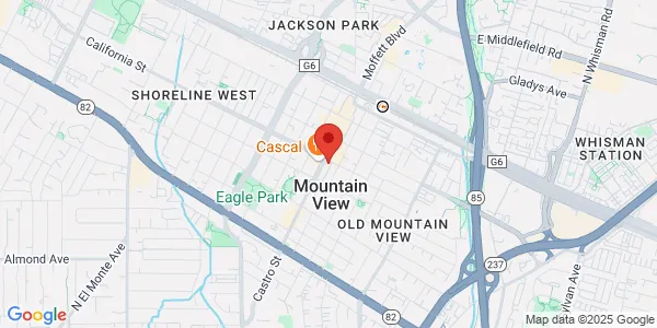Map of 401 Castro St Mountain View, CA 94041