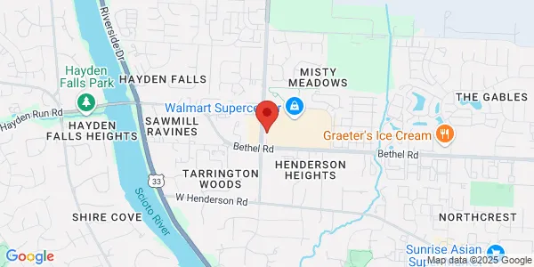 Map of 4760 Sawmill Rd Columbus, OH 43235
