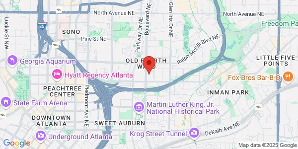 Map of 285 Blvd NE Ste 345 Atlanta, GA 30312