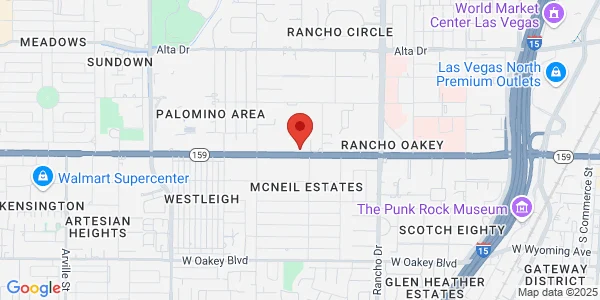 Map of 2810 W Charleston Blvd Ste E45 Las Vegas, NV 89102