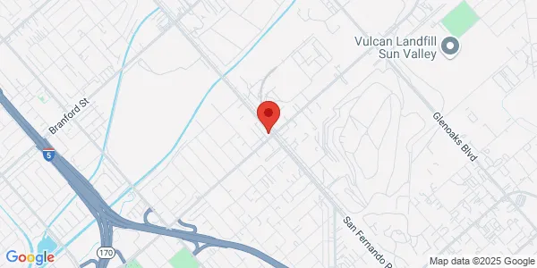 Map of 9375 San Fernando Rd Sun Valley, CA 91352