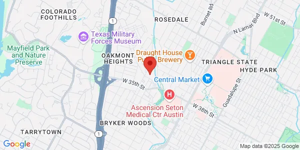 Map of 1600 West 38th St Ste 200 Austin, TX 78731