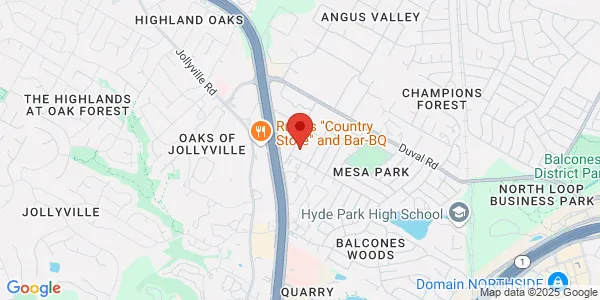 Map of 11615 Angus Rd ste 108 Austin, TX 78759